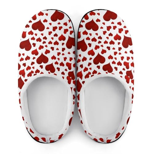 Custom Photo & Text Slippers Heart Slippers Valentine's Day Gifts for Husband Durable Rubber Sole Mens Shoes Funny Slippers Customizable Images House Shoes for Men Anti-Slip Slippers Indoor