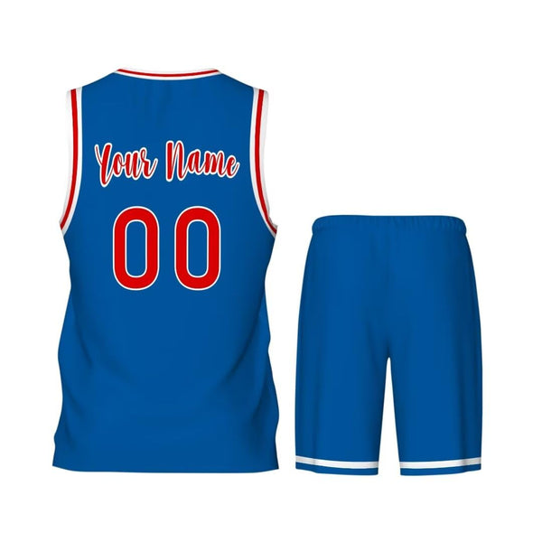 Custom Basketball Jersey with Sports Shorts Add Team Name Number Personalized Men Athletic Basketball Uniforms Set