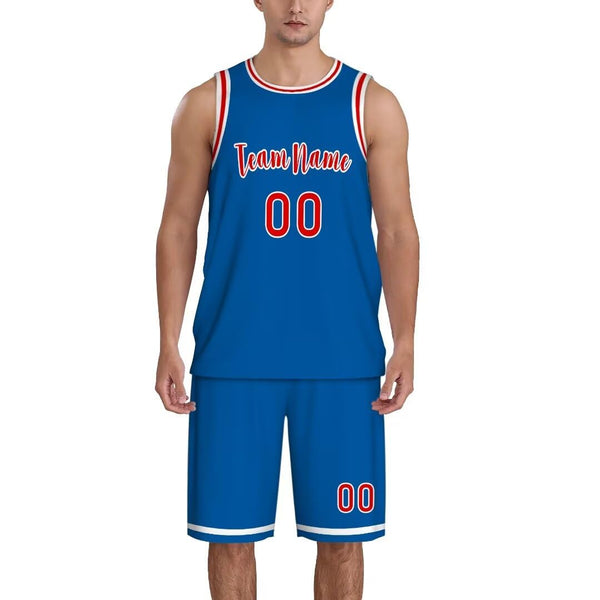 Custom Basketball Jersey with Sports Shorts Add Team Name Number Personalized Men Athletic Basketball Uniforms Set