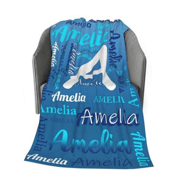 Prismify Custom Name Blanket for Kids Adults Baby Personalized Blanket with Name Customized Blanket for Girls Boys Personalized Gifts for Women Men Mom Birthday