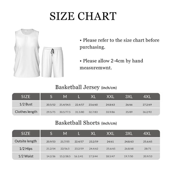 Custom Basketball Jersey with Sports Shorts Add Team Name Number Personalized Men Athletic Basketball Uniforms Set