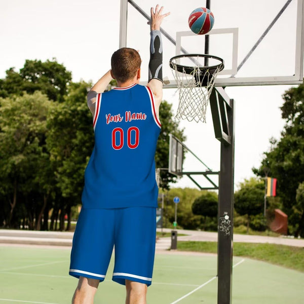 Custom Basketball Jersey with Sports Shorts Add Team Name Number Personalized Men Athletic Basketball Uniforms Set