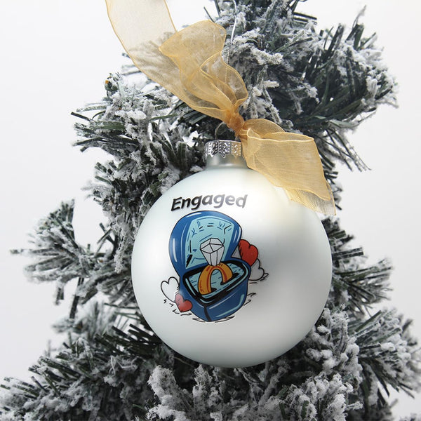 Personalized Christmas Ornaments - Custom Picture & Text Ornaments for Christmas 2024, Baby's 1st Christmas Ornament with Picture for Xmas Tree Custom Gifts for Family, Mom, Dad, Friend (Ball)