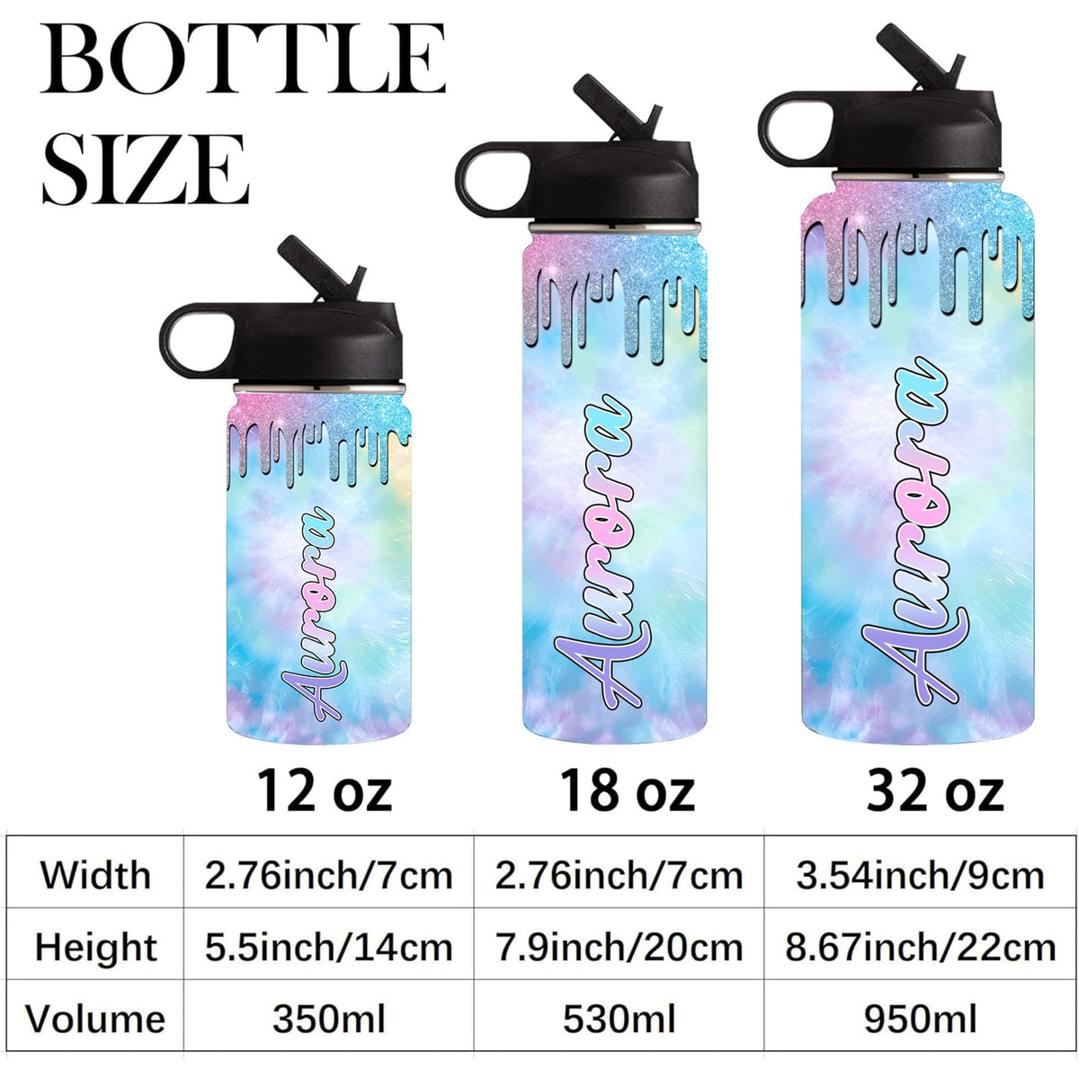 Personalized Water Bottles for School Custom Thermos Water Bottle for Kids with Straw Stainless Steel Tumbler for Girls Boys Back to School Gift Cup for Kids Women Men