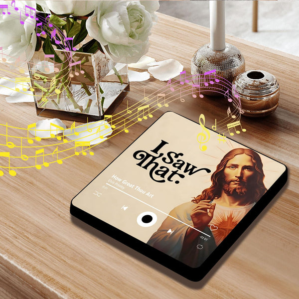Music Fridge Magnets Funny Jesus I Saw That Fridge Magnet Plays Song Christian Music Refrigerator Magnets Birthday Gifts for Home Office
