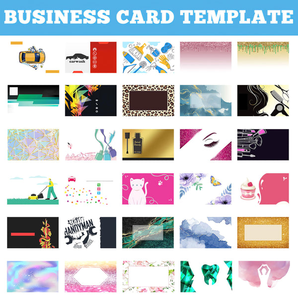 Kidrex Custom Business Card Personalized with Logo 1000 500 200 100 Customized Business Cards Double-Sided Waterproof Customizable with Photo for Small Business 3.5"" x 2""