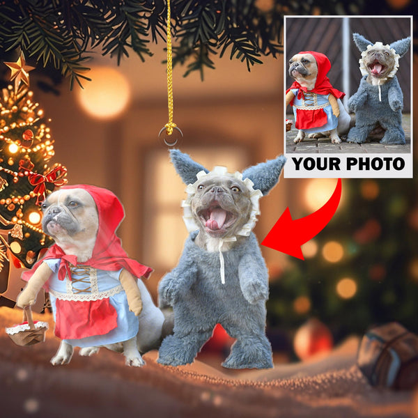 Personalized Photo Dog Christmas Ornaments 2024, Custom Funny Photo Cat Christmas Tree Gifts for Pets, Dog Cat Funny Christmas Ornament, Acrylic Dog Ornaments, Xmas Ornaments for Christmas Tree